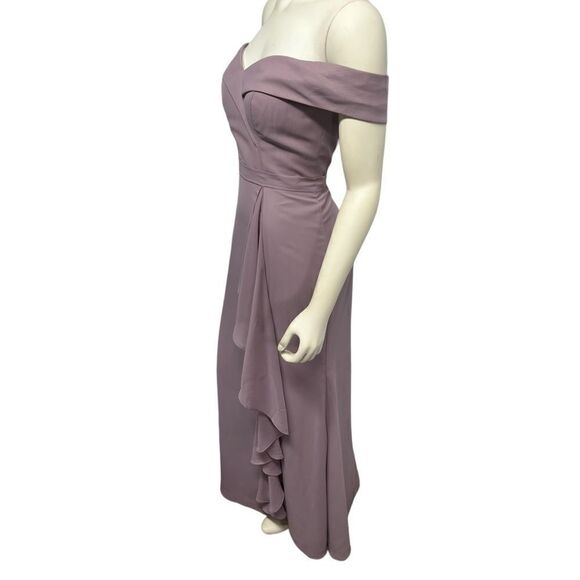 NWT JJ’s House Light Purple Bridesmaid Dress Formal Gown Maxi Prom Off Shoulder - Picture 5 of 10